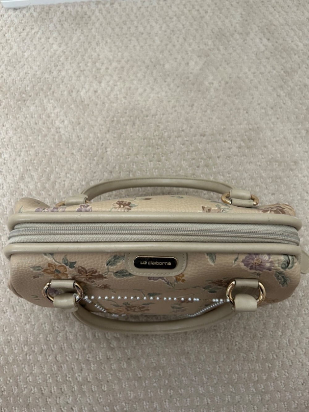 Vintage floral Liz Claiborne handbag - Picture 7 of 8